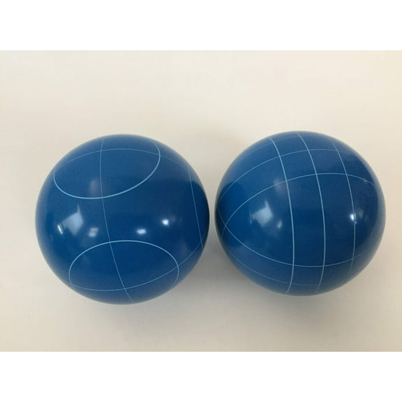 Pack of 2 - Replacement Bocce Balls - 107mm - Blue with 2 Different Scoring Patterns