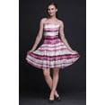 thumbnail image 2 of Bimba Robe Soleil Mini Teinture sur Nœuds pour Femmes à Taille Smockée Imprimée Tenue de Fête d'Été pour les Vacances-Petit, 2 of 5