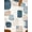 Blue Brown Beige, Pattern 1, variant on ODIKA 8'x10' Washable Area Rug Tan Abstract Brushstroke Geometric Interlocking Neutral Navy for Dining Room, Large Office, Lounge, Non-Slip Chair-Friendly Mat