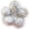 White(Silver Tinsel), variant on 30pcs Large Glitter Tinsel Pom Poms Sparkle Balls for DIY Craft,Cat Toys(1.5 Inch,Lavender)