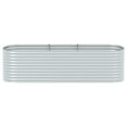 thumbnail image 5 of vidaXL Raised Garden Bed Raised Flower Bed Raised Garden Box Galvanized Steel, 5 of 9