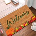 thumbnail image 4 of Bienvenida Otoñal Alfombra De Terciopelo Cristalino Con Calabaza Alfombra Con Calabaza Bienvenida De Acción De Gracias Alfombra Decorativa Para Puerta Alfombra Doméstica Alfombra Para Puerta Con Cal, 4 of 6