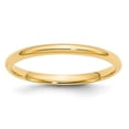 thumbnail image 3 of Auriga Fine Jewelry 14K Yellow Gold 2mm Lightweight Comfort Fit Wedding Band for Women Size 4, 3 of 6