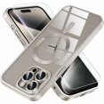 thumbnail image 1 of Chenchen Magnetic for iPhone 15 Pro Max Case [Never Yellowing] [Military Grade Drop Protection] Full Camera Lens Protector Soft Clear Phone Case for Women Girls, Titanium Natural, 1 of 1