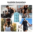 thumbnail image 5 of Uemuo Cat Fish Pattern Men's Sleeveless T-Shirt,Muscle Athletic Tank Top, Moisture-wicking Quick-dry Breathable Classic Tee Top for Gym Run Outdoor Sports-3X-Large, 5 of 8