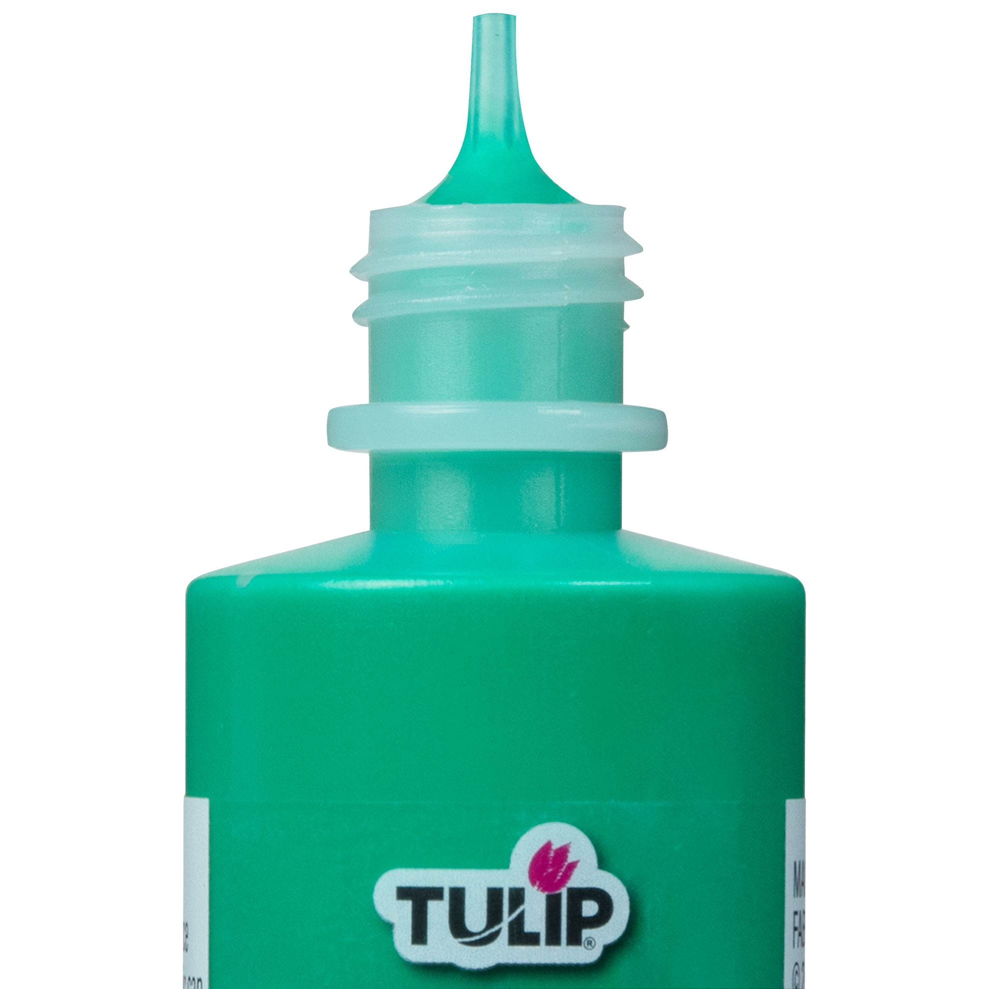 Peinture Textile Dimensionnelle Tulip Puff, Vert Feuille, 4 fl. oz., Non toxique, Liquide, Permanente, Flexible, Lavable en Machine, Texture 3D