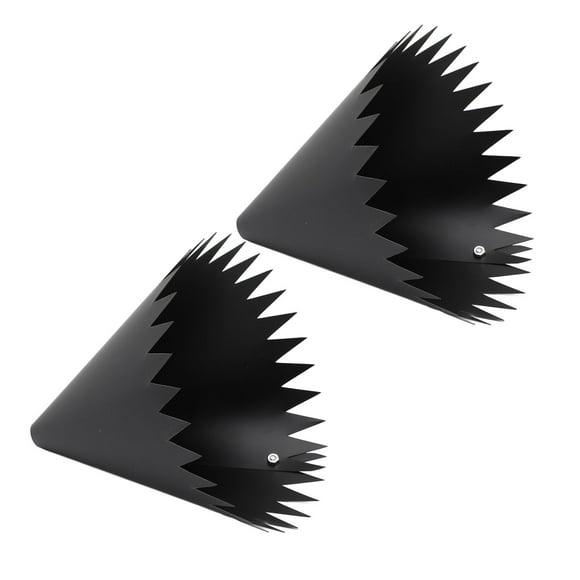 Squirrel Foafle Para Alimentador De Pájaros Guardia De La Ardilla Para Comederos De Pájaros Montados En Poste Con Diseño De Bamboleo Rotativo Bordes Con Punta De PVC Negro