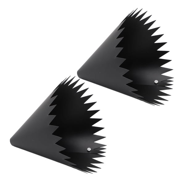 Squirrel Foafle Para Alimentador De Pájaros Guardia De La Ardilla Para Comederos De Pájaros Montados En Poste Con Diseño De Bamboleo Rotativo Bordes Con Punta De PVC Negro