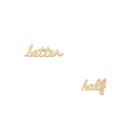 Kate Spade New York Women's Say Yes Better Half Studs in Gold