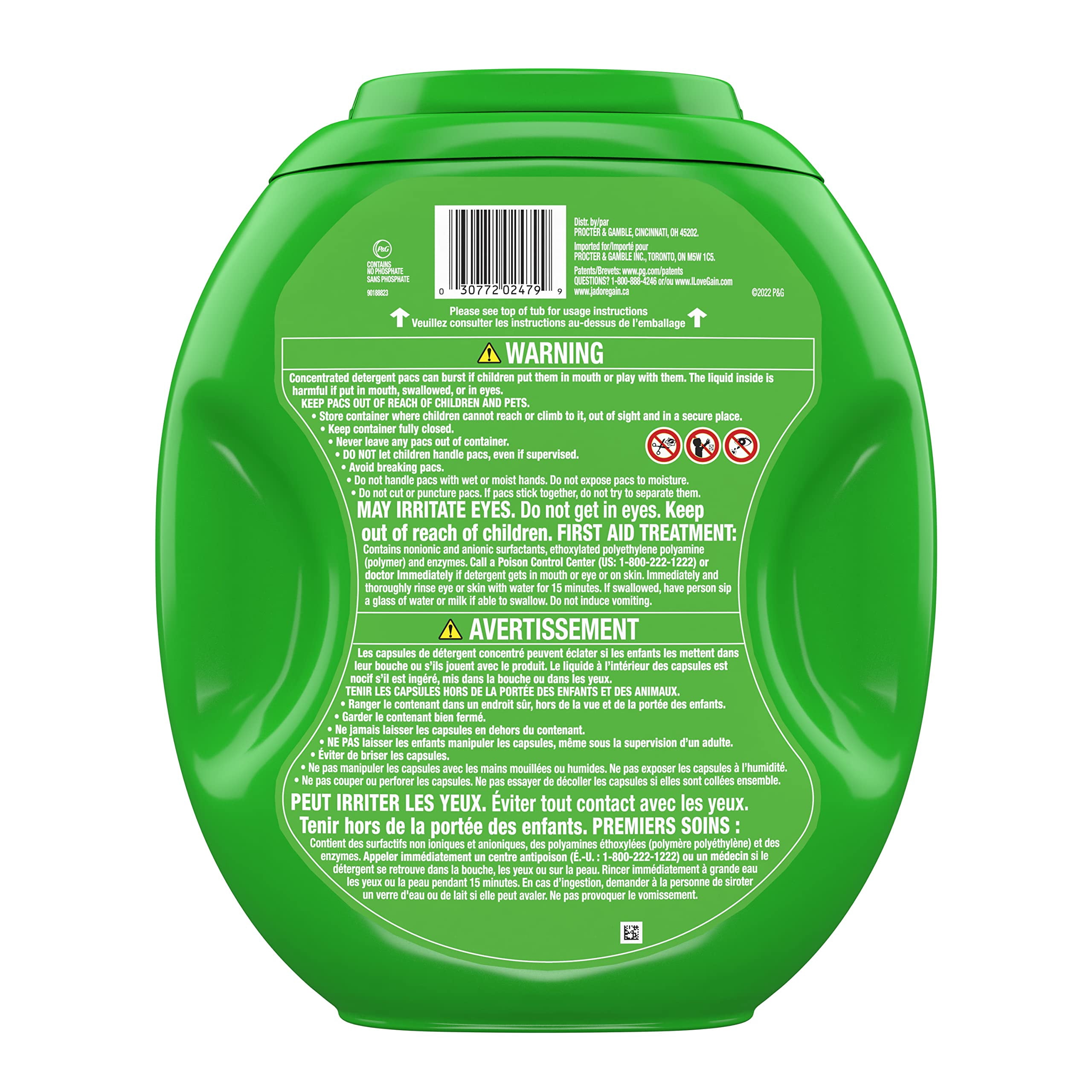 Gain Flings Laundry Detergents Pod  Moonlight Breeze  112 Ct (Pack of 3)