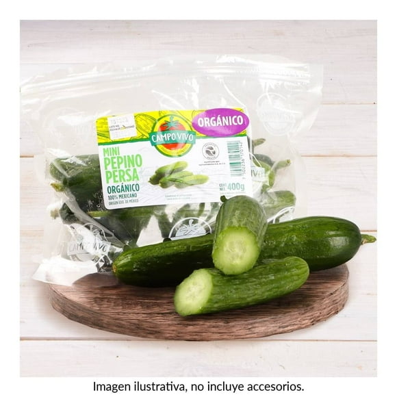 Mini pepino persa orgánico Campo Vivo 400 g