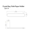 thumbnail image 2 of ZLINE Crystal Bay Toilet Paper Holder in Matte Black (CBY-TP-MB), 2 of 2