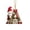 A, variant on romoty Personalized Christmas Letter C Ornaments, Cute Gnome Kitten Initial Pendants, 2D Flat Acrylic Monogram Tree Car Mirror Decor