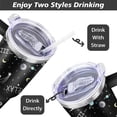 thumbnail image 5 of Starry Sky 40oz Stainless Steel Vacuum Insulated Tumbler with Lid and Straw Gifts for Mom Friend Sister Grandma, 5 of 7