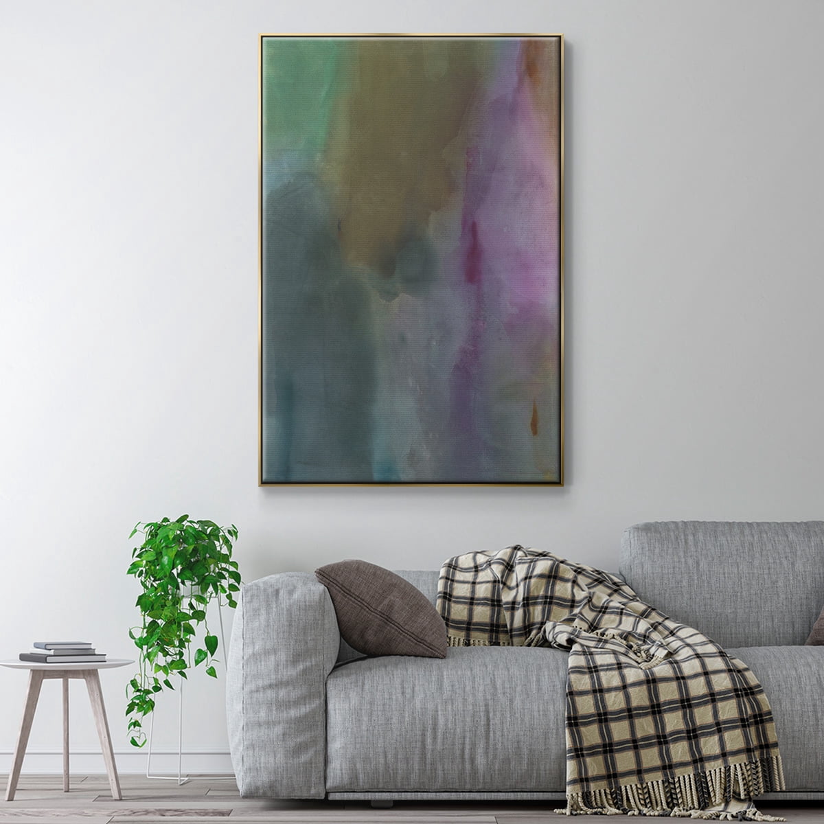 Simple Yet Affecting Framed Premium Gallery Wrapped Canvas - Ready to Hang - 25 x 37 - Gold Floating Frame