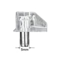 thumbnail image 2 of Rok Hardware 20-Pack Plastic Shelf Support with 5mm Diameter Steel Pin, Clear, 2 of 8