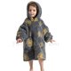 thumbnail image 1 of Manta con capucha de dibujos animados para niños y adultos, albornoz de gran tamaño con bolsillo a cuadros, sudadera de forro polar acogedora para sofá, ropa de abrigo para niños y niñas, Invierno, 1 of 4