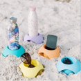 thumbnail image 5 of Posavasos de arena de playa para bebidas, soporte para posavasos para bebidas, apto para lavavajillas, plástico resistente reutilizable, 5 of 5