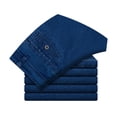 thumbnail image 4 of Men's Stretch Waist Jeans for Older Men Over 60 Comfort Casual Denim Pants Without Belt Blue 34, 4 of 9