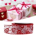 thumbnail image 4 of Abbraccia Valentines Day Gift Ribbons Heart Ribbon 5Yards Decor 1.5" Wide Gift Wrapping Ribbon for Gift Packaging Scrapbooking Birthday Clear Bottom, 4 of 7