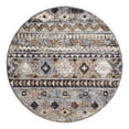 thumbnail image 3 of Unique Loom Eco Southwestern Collection Area Rug - Tubac (3' 3" Round Khaki Gray/Black), 3 of 9