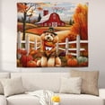 thumbnail image 2 of Thanksgiving Poodle Pilgrim Grateful, Thankful, Blessed Fall Welcome Tapestry Poodles Dog Lover Gifts Idea Wall Hanging Backdrop Home Decor - 00021, 2 of 5