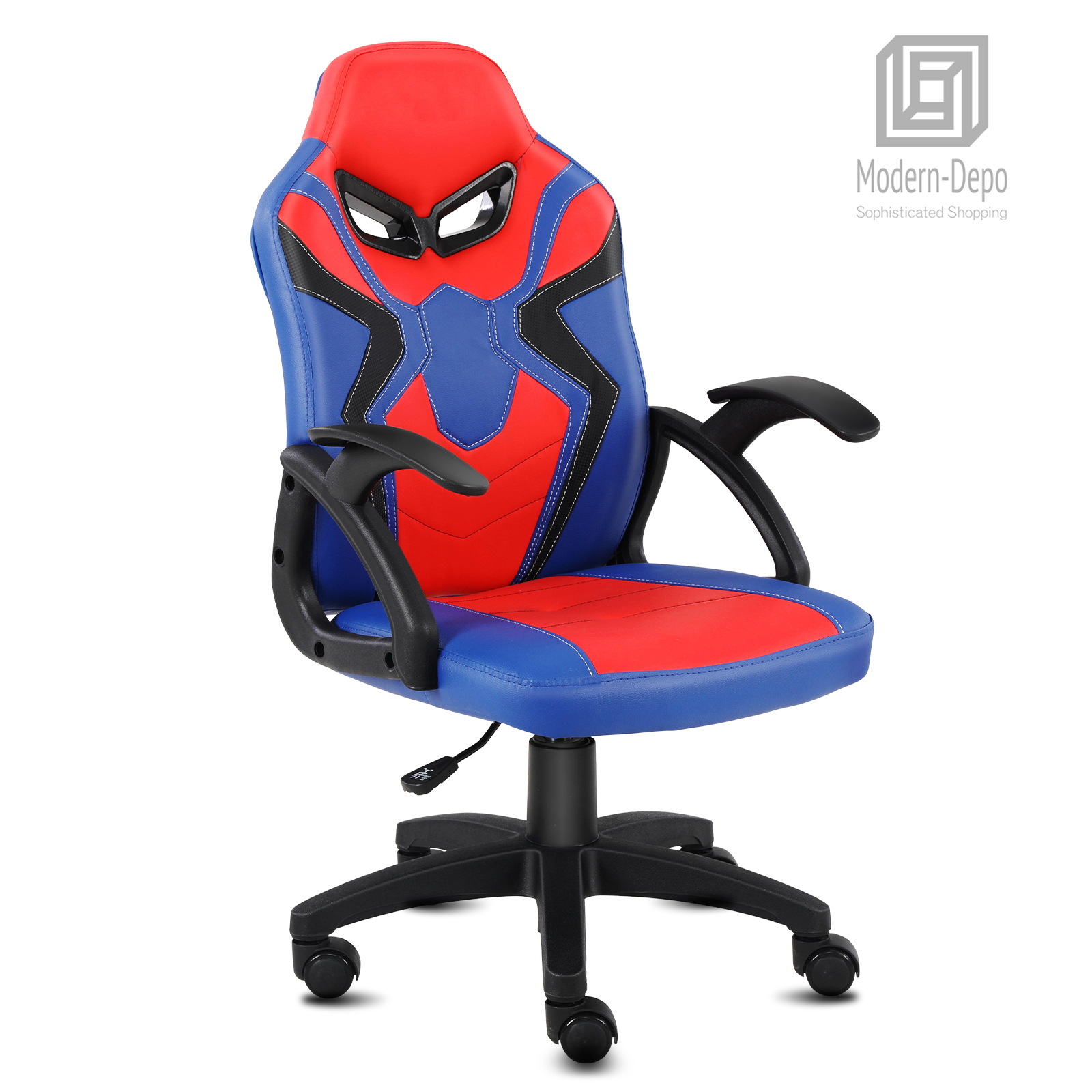 Swivel Gaming Chair for Boys Girls Kids Activity Chair High Back Ergonomic Racing Computer Chair, Height Adjustable, Blue