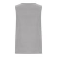 thumbnail image 4 of Cotton Linen Tank Tops for Women Summer Round Neck T Shirts Trendy Sleeveless Basic Tee Loose Fit 2025 Fashion, 4 of 5