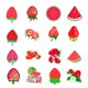 thumbnail image 4 of Pegatinas de vinilo impermeables con sandías y fresas, 50 unidades, 4 of 5