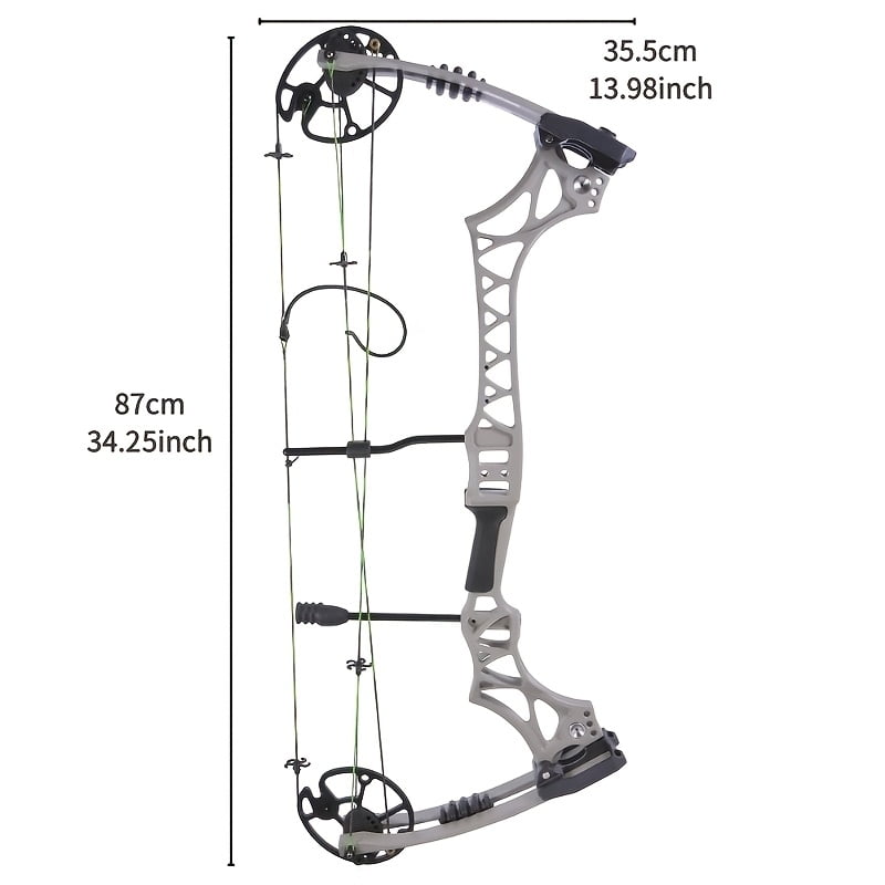1 Set Of Compound Bow Set 30-70lbs Adjustable Bow And Arrow Set Adults Aluminum Alloy Material Lightweight High-strength Excellent Surface Treatment Corrosion Resistance Wear Resistance