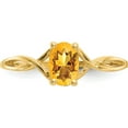 thumbnail image 5 of 14K Yellow Gold Citrine Birthstone Ring (Size 7) Made In India xbr236, 5 of 5