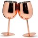 thumbnail image 5 of Juego de 2 copas de vino de cobre de acero inoxidable, copa de vino de metal, copa de vino tinto, copa de cóctel, copas de vino blanco, copas de champán de acero inoxidable, oro rosa, copas de vino, 5 of 7