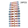 thumbnail image 2 of 24 Pieces False Nails Coffin Design Full Cover Elegant Press-on Gradient Style Artificial Nail Tips Fingernail Accessory for DIY ch02, 2 of 7