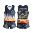 thumbnail image 4 of HCYSFG Women My Give A Damn Is Broken Back Graphic Tank Top V Neck Sleeveless Ombre Summer Shirt Funny Saying Beach Vacation Casual Top, 4 of 4
