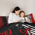 thumbnail image 5 of Homewish Leopard Print Bedding Comforter Set, Red Princess Bow Twin Comforter Sets, 2pcs, 5 of 8