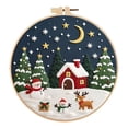 thumbnail image 5 of Taicans Christmas Embroidery Kit for Beginners - 7.9in Hoop with European Floral Design,Complete DIY Set Includes Needles,Thread & Step-by-Step Guide,Pre-Printed Fabric & English Instructions, 5 of 5