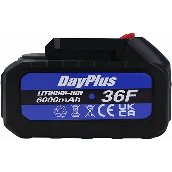 Dayplus Lithium-Ion 6000mAh Power Tool Battery for DAYPLUS Cordless Impact Wrench/Cordless Angle Grinder