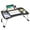 Black-silver, variant on Folding Lap Desk, 23 Inch Portable Wood Green Laptop Bed Desk Lap Desk with Cup Holder, for Working Reading Writing, Eating, Watching Movies for Bed Sofa Couch Floor