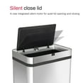 thumbnail image 4 of Innovaze 16 Gallon Stainless Steel Motion Sensor Trash Can with Removable and Portable Design, Silver, 4 of 8