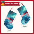 thumbnail image 2 of KLL Aurora Borealis Village for 18" Christmas Stocking Snowman Xmas Stocking Holiday Christmas Decoration Gifts for Family Kids, 2 of 8
