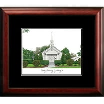 Campus Images VA989A 14 x 18 in. Liberty University Academic Satin Mahogany Framed Lithograph