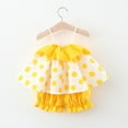 thumbnail image 4 of Toddler Summer Sets Spaghetti Strap Strawberry Dot Printed Cute Tops and Shorts 2 Piece Girls Sets Girl Outfits 18-24 Months Girls Clothes, 4 of 7