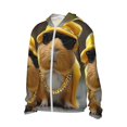 thumbnail image 2 of Fotbe Heavy Metal Style Guinea Pig Men's Women's UPF 50+ Sun Protection Jacket Hooded Cooling Shirt with Pockets Hiking Outdoor Performance-, 2 of 8