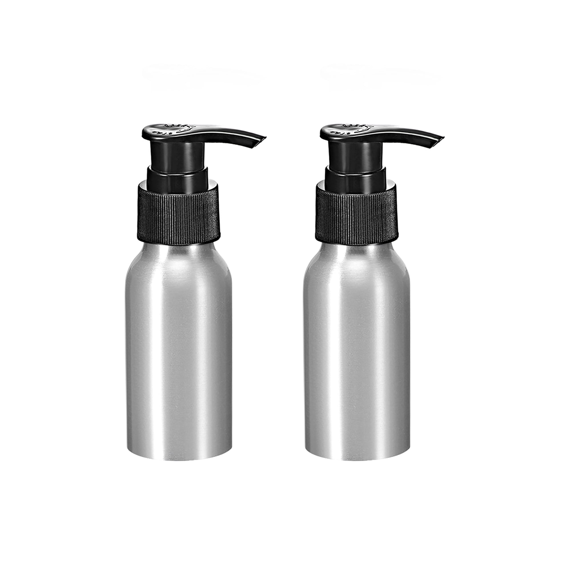 Unique Bargains 1.7oz/50ml Aluminium Pump Bottle with Pump Cap,Empty