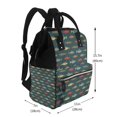 thumbnail image 5 of Ratiio River Freshwater Fish Mummy Backpack - Waterproof Twill Canvas, Large Capacity Diaper Bag with Multiple Pockets and Adjustable Straps, 5 of 5