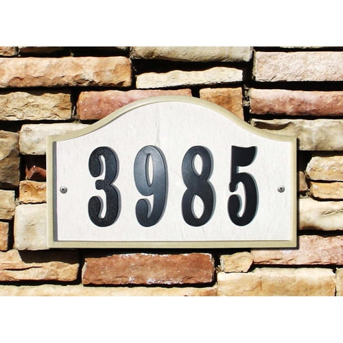QualArc Ridgestone DIY Serpentine Stone Address Plaque by