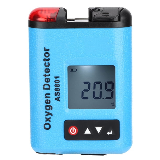 Detector de oxígeno, SENSOR INTELIGENTE AS8801 Medidor de detector de oxígeno portátil Mini detector de gas Altamente versátil