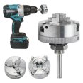 thumbnail image 1 of 1 Set 3 Jaw Zinc Alloy Lathe Chuck Wood Turning Clamp Drilling Tool Threaded Back High Quality, 1 of 5
