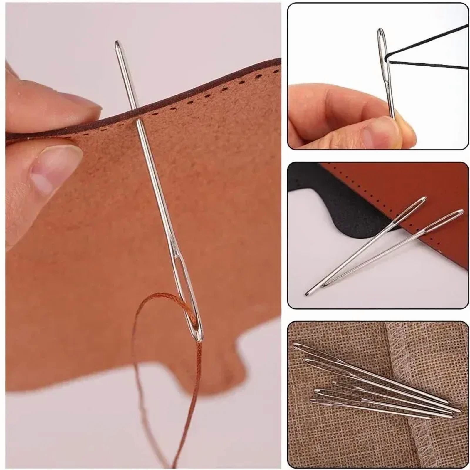Large eye needle Sewing needle Handmade leather needle steel yarn knitting needle sewing tool set