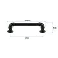 thumbnail image 6 of Industrialist RBP22091MB Cabinet Industrial Pipe Pull for Kitchen, 128 mm, Matte Black, 6 of 7